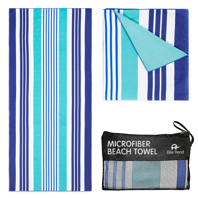 Elite Trend Microfiber Beach Towel - Extra Large 78x35 Inch Sand Free Quick Dry Towel for Travel, Swimming, Pool, Yoga, Hiking, Camping â€“ Lightweight Fast Drying Microfiber Towel Compact for Adults - Image 1